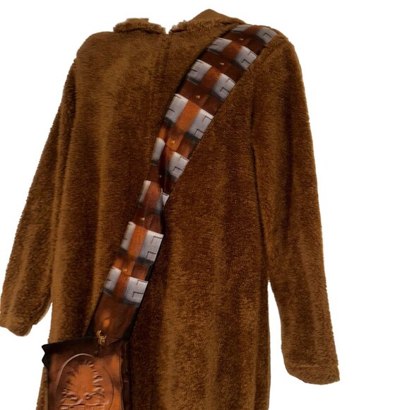 Star Wars Briefly Stated Disney Lucas Film Chewbacca PJs Mens M Fleece Costume - Picture 4 of 10